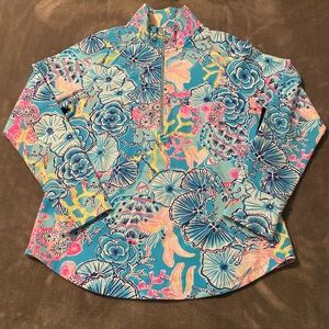 Lilly Pulitzer Popover in Bali Blue size Medium
